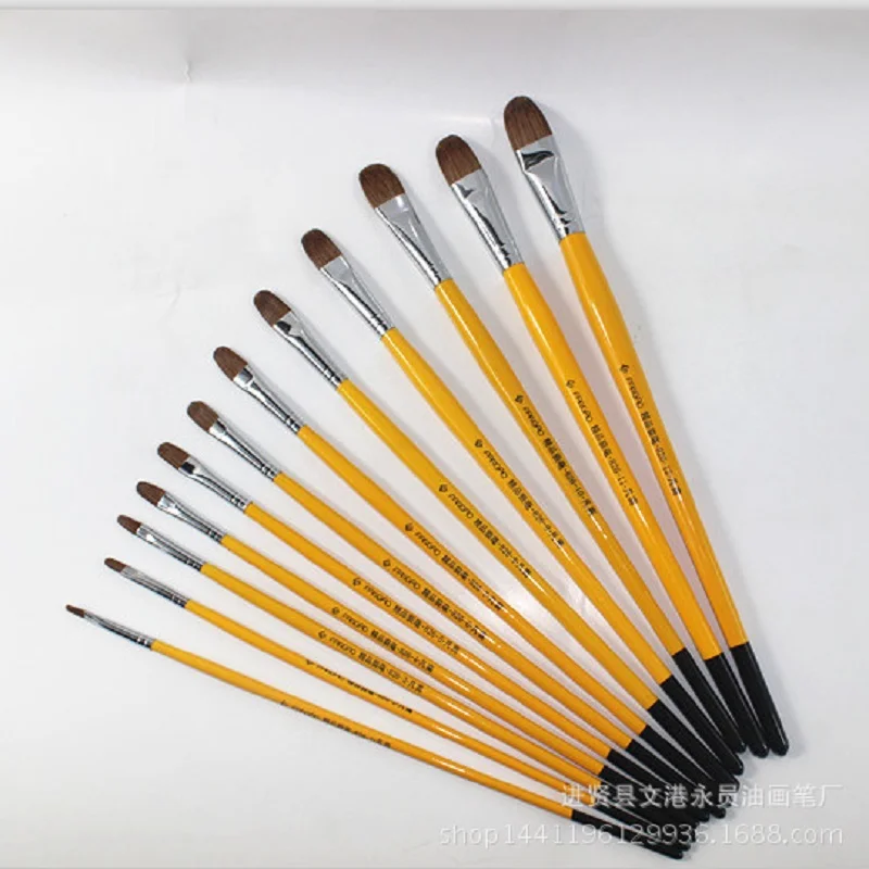 12pcs/lot wolf hair gouache brush round head oil brush acrylic watercolor Brushes art supplies
12pcs/lot wolf hair gouache brush round head oil brush acrylic watercolor Brushes art supplies