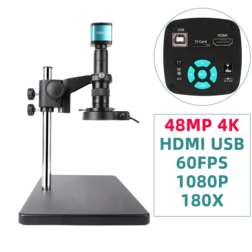 Цифровой микроскоп 48MP 38MP 13MP 4K 180X Len промышленный микроскоп камера VGA HDMI для пайки Инструменты для ремонта сотового телефона YIZHAN
Цифровой микроскоп 48MP 38MP 13MP 4K 180X Len промышленный микроскоп камера VGA HDMI для пайки Инструменты для ремонта сотового телефона YIZHAN