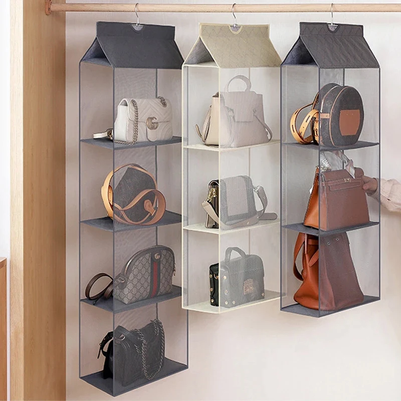 

Подвесная сумка-Органайзер для гардероба, чулана, прозрачная сумка для хранения, прозрачная настенная сумка, сумка для обуви с сумкой-вешалка