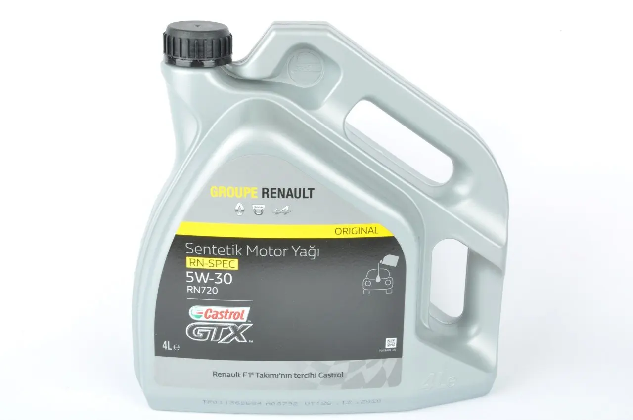 

Castrol GTX 5w30 4LT моторное масло RN720, одобрено