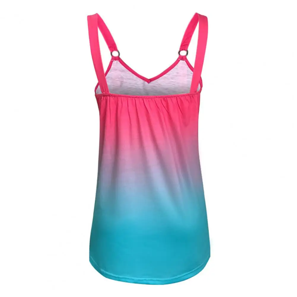 Breathable Chic Simple Casual Gradient Color Pullover Top Loose Fit Vest Shirt Stretchy Female Clothing
Breathable Chic Simple Casual Gradient Color Pullover Top Loose Fit Vest Shirt Stretchy Female Clothing