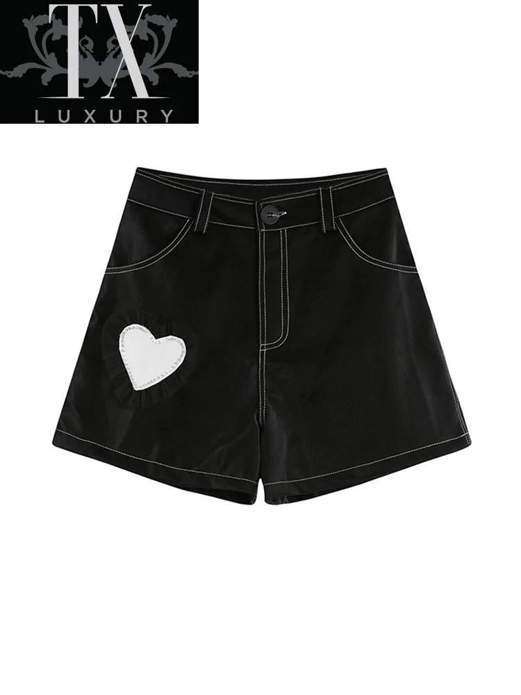 Fashion PU Leather Women 2022 Summer Solid High Waist Vintage Trousers All-Match Patchwork Loose Shorts Mujer Streetwear
Fashion PU Leather Women 2022 Summer Solid High Waist Vintage Trousers All-Match Patchwork Loose Shorts Mujer Streetwear