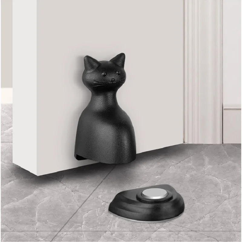 New Cat Shape Magnetic Door Stopper Non-Punch Door Holder Wind-Proof Stop Door Anticollision Door Hardware With Adhesive Sticker
New Cat Shape Magnetic Door Stopper Non-Punch Door Holder Wind-Proof Stop Door Anticollision Door Hardware With Adhesive Sticker