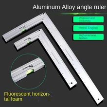 LINBON Aluminum alloy square ruler right angle 90 Turning ruler Woodworking ruler Steel turning ruler measuring tools gauge