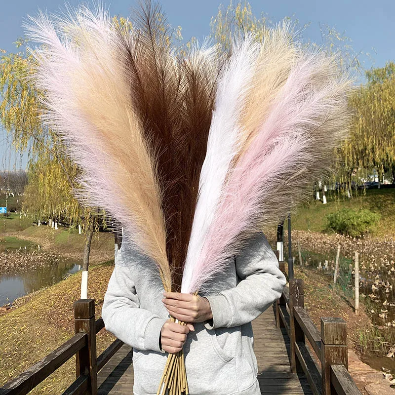 1Pc 110cm Artificial Pampas Grass Bouquet DIY Vase Decor Holiday Wedding Party Home Decoration Fake Plant Simulation Flower Reed
1Pc 110cm Artificial Pampas Grass Bouquet DIY Vase Decor Holiday Wedding Party Home Decoration Fake Plant Simulation Flower Reed