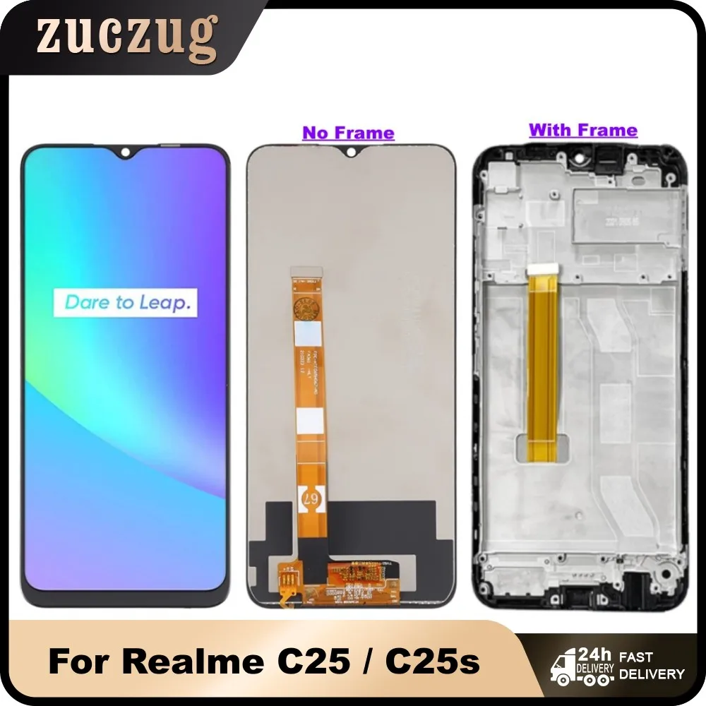 

For OPPO Realme C25 RMX3193 RMX3191 LCD Display Touch Screen Digitizer Assembly For Realme C25s RMX3197 RMX3195