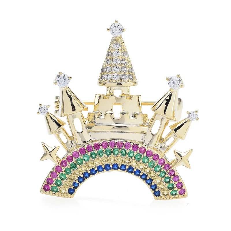 Wuli&baby Rainbow Castle Brooches For Women Men Cubic Zirconia Beauty Designer Brooch Pins Fashion Jewelry Gifts
Wuli&baby Rainbow Castle Brooches For Women Men Cubic Zirconia Beauty Designer Brooch Pins Fashion Jewelry Gifts