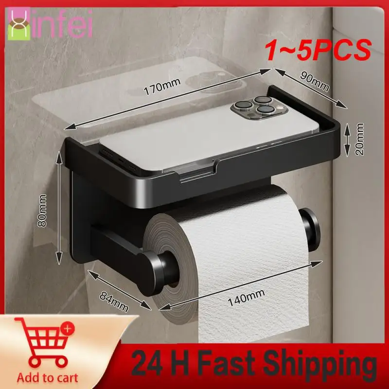 1~5PCS Large Toilet Paper Holder Wall-Mounted Paper Roll Holder With Storage Tray Toilet Organizer Phone Stand Bathroom
1~5PCS Large Toilet Paper Holder Wall-Mounted Paper Roll Holder With Storage Tray Toilet Organizer Phone Stand Bathroom