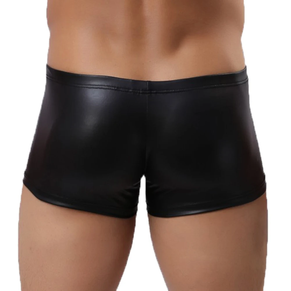 Mens Boxers Faux PU Leather Trunks Fashion Underpants Male Briefs Thongs Wet Look Underwear Shorts Panties Homme Boxer
Mens Boxers Faux PU Leather Trunks Fashion Underpants Male Briefs Thongs Wet Look Underwear Shorts Panties Homme Boxer