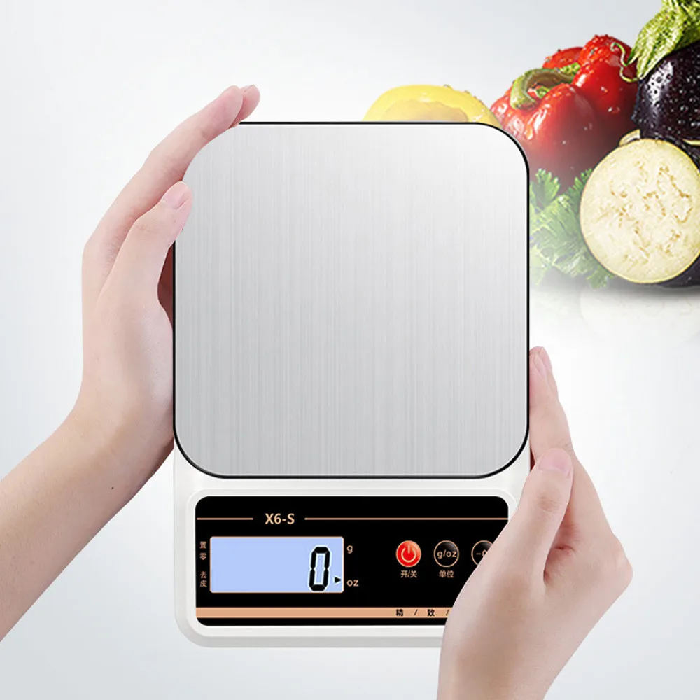 Электронные весы со светодиодным дисплеем, точный домашний прибор для измерения веса, для приготовления выпечки, пищи, цифровой прибор для ...
Электронные весы со светодиодным дисплеем, точный домашний прибор для измерения веса, для приготовления выпечки, пищи, цифровой прибор для ...