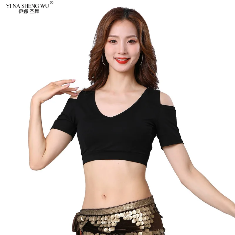 

Belly Dance Clothes Crop Top Choli Tops V-neck Backless Plus Size Women Gypsy Tribal Dance Practice Wear Oriental bellydance Top