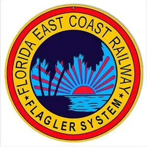 Florida East Coast Railway Sign Round Metal Tin Sign Suitable for Home and Kitchen Bar Cafe Garage Wall Decor Retro Vintage
Florida East Coast Railway Sign Round Metal Tin Sign Suitable for Home and Kitchen Bar Cafe Garage Wall Decor Retro Vintage