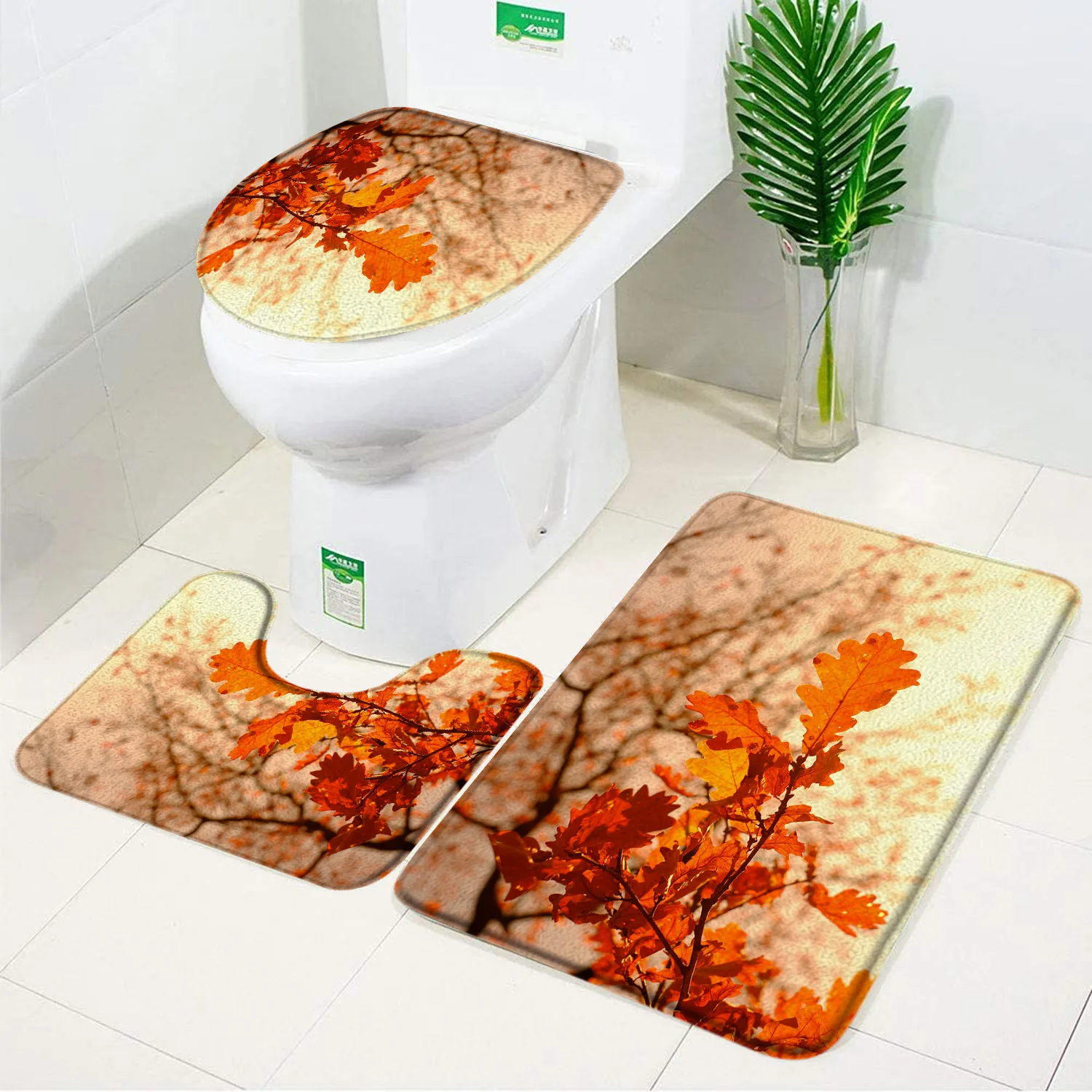 3pcs autumn landscape Bath Mat Set maple tree Plant Leave Flannel Anti Slip Bathroom Decor Sets Rugs Carpets Toilet Lid Cover
3pcs autumn landscape Bath Mat Set maple tree Plant Leave Flannel Anti Slip Bathroom Decor Sets Rugs Carpets Toilet Lid Cover