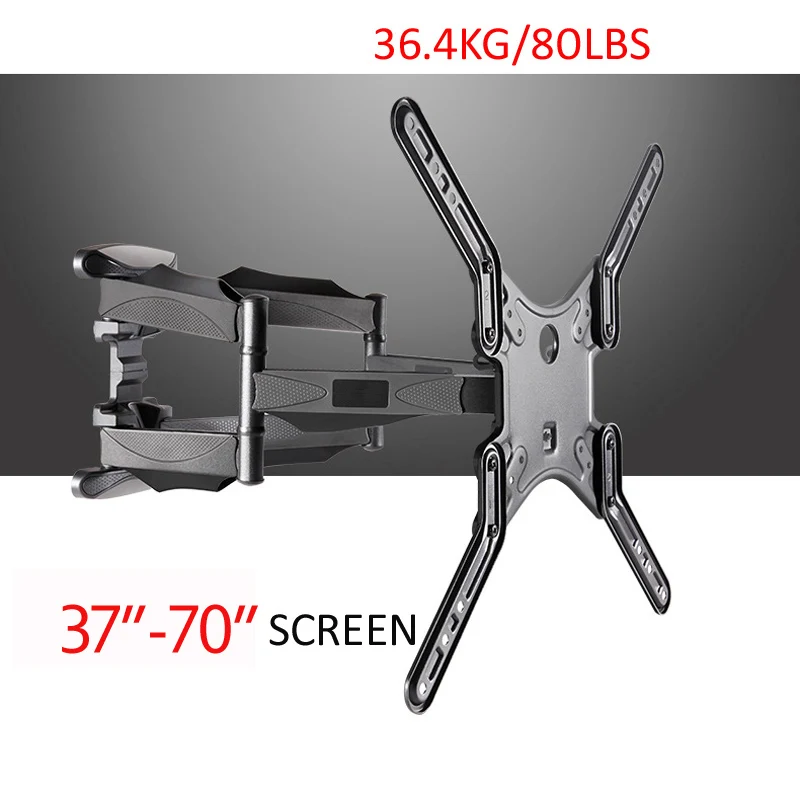 

M5 37"-70" 42"50" 66" 6 arm VESA 400X400 200X200 retract full motion LCD TV mount wall movable arm bracket tv lift mechanism