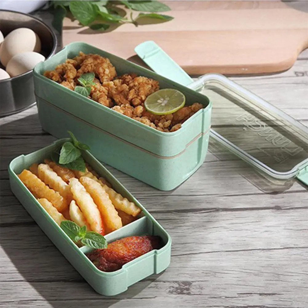 Triple Layered Bento Style Box Eco Friendly Lunch Container Box Microwave Box Lunch Food Straw Bento Wheat Container Dinner B3f5
Triple Layered Bento Style Box Eco Friendly Lunch Container Box Microwave Box Lunch Food Straw Bento Wheat Container Dinner B3f5