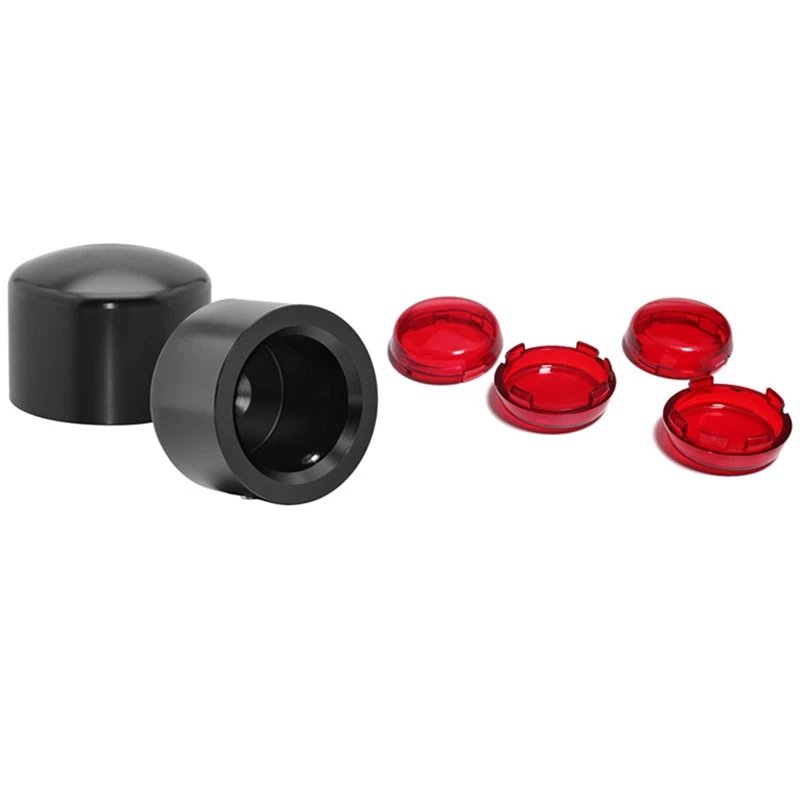 4Pcs For Turn Signal Light Indicator Lens Cover & 2X Black Front Axle Nut Cover Cap For Softail Sportster Dyna Road
4Pcs For Turn Signal Light Indicator Lens Cover & 2X Black Front Axle Nut Cover Cap For Softail Sportster Dyna Road
