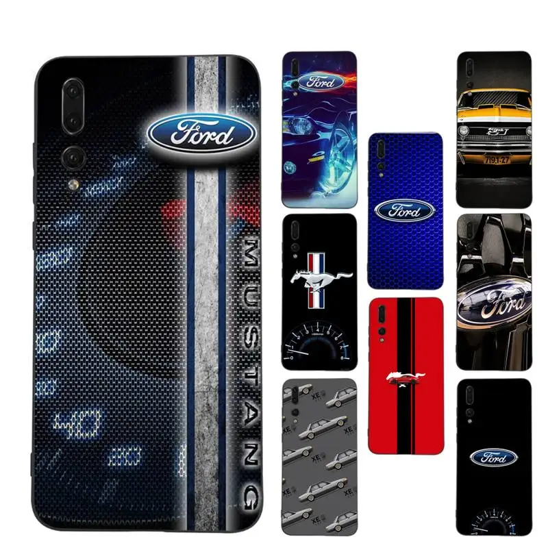 

Luxury Brand Car Ford Logo Phone Case Soft Silicone Case For Huawei P 30lite p30 20pro p40lite P30 Capa