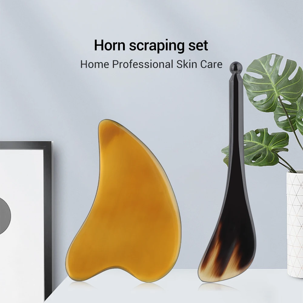 Horn Scraping Set Heart-shaped Triangular Plate Rib Stick Dredge Meridians Promote Blood Circulation Remove Stasis Facial Lift
Horn Scraping Set Heart-shaped Triangular Plate Rib Stick Dredge Meridians Promote Blood Circulation Remove Stasis Facial Lift