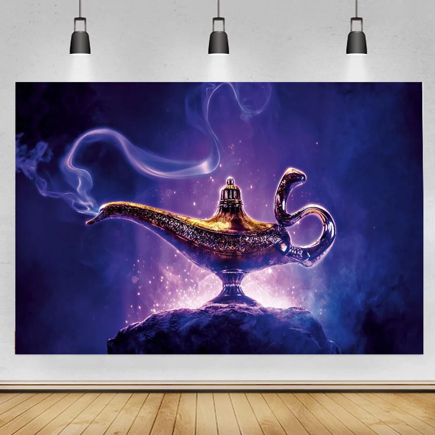Aladdin Lamp Backdrop Magic Genie Fairy Tale Photography Background For Baby Shower Birthday Party Cake Table Decoration Banner
Aladdin Lamp Backdrop Magic Genie Fairy Tale Photography Background For Baby Shower Birthday Party Cake Table Decoration Banner