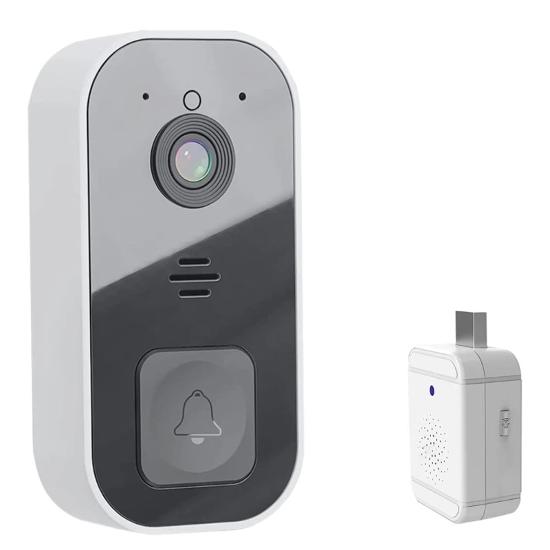 

Умный беспроводной дверной звонок с дистанционным управлением, домашний видеодомофон, HD ночное видение, Wi-Fi перезаряжаемый дверной звонок с защитой от кражи