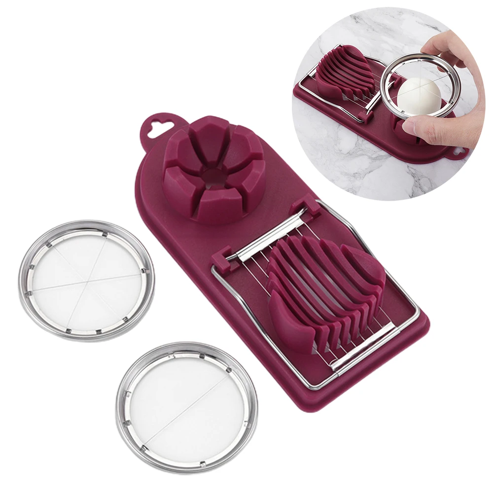 Stainless Steel Egg Slicing Tool Petal Shape Egg Cutter 2 Slicing Styles Manual Divider Separator 
Stainless Steel Egg Slicing Tool Petal Shape Egg Cutter 2 Slicing Styles Manual Divider Separator
