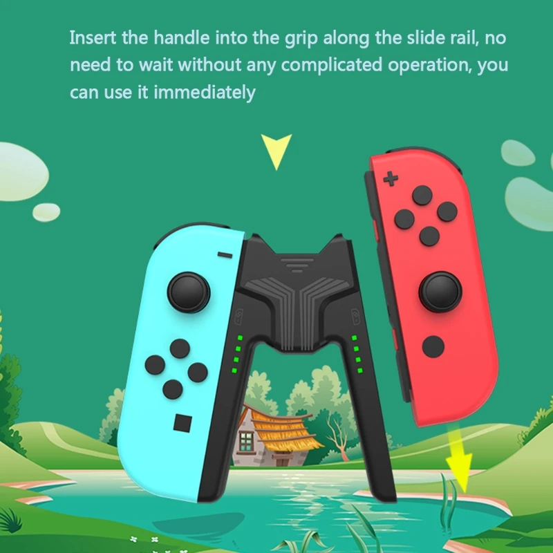 Controller Left & Right Charging Grip V-Shaped Wireless Game Handle Compatible with Switch Joy-con,Charge While Play
Controller Left & Right Charging Grip V-Shaped Wireless Game Handle Compatible with Switch Joy-con,Charge While Play