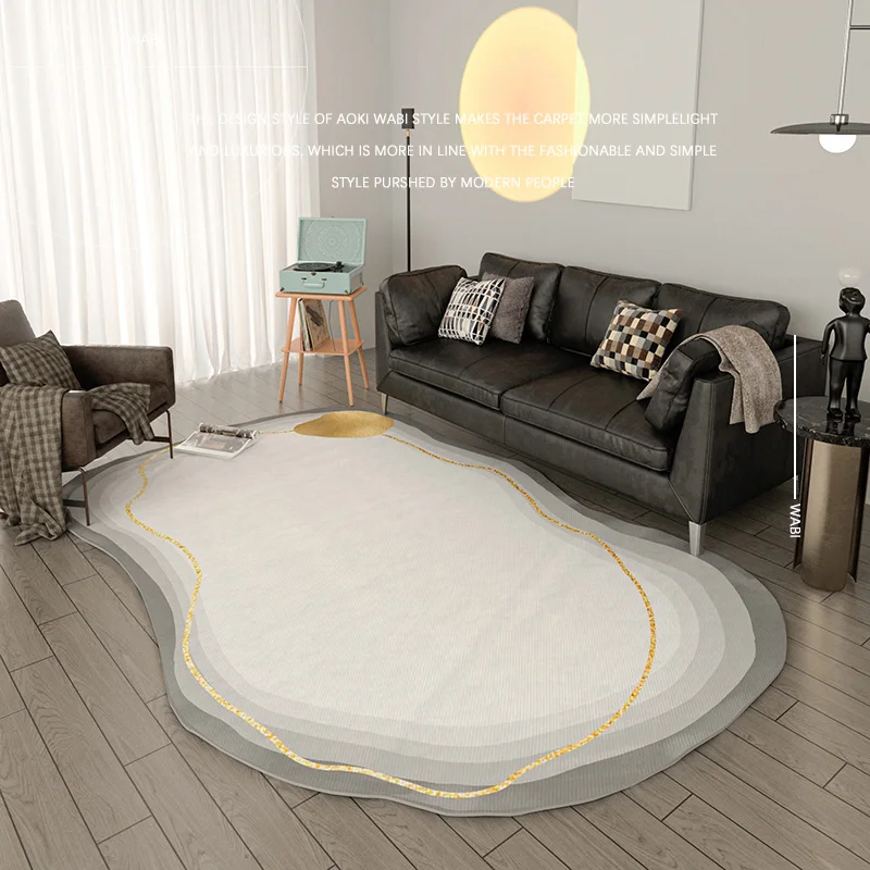 Modern Fashion Irregular Living Room Carpet Bedroom Home High Quality Oval Large Area Teenager Decoration Rug Non-slip Floor Mat
Modern Fashion Irregular Living Room Carpet Bedroom Home High Quality Oval Large Area Teenager Decoration Rug Non-slip Floor Mat