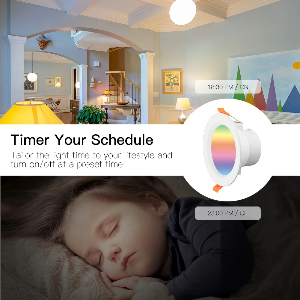 LED Smart Downlight Voice Control Ultra Long Distance Remote Control Home Hotel Meeting Energy Saving Multi-Purpose Downlight
LED Smart Downlight Voice Control Ultra Long Distance Remote Control Home Hotel Meeting Energy Saving Multi-Purpose Downlight