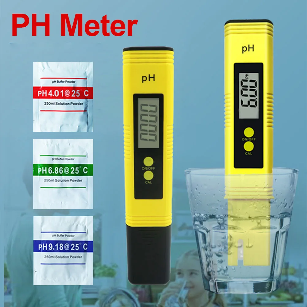PH Meter 0.01 PH +Battery/Powder High Precision Water Quality TDS EC Tester 0-14 PH Measurement Range For Aquarium Swimming Pool
PH Meter 0.01 PH +Battery/Powder High Precision Water Quality TDS EC Tester 0-14 PH Measurement Range For Aquarium Swimming Pool