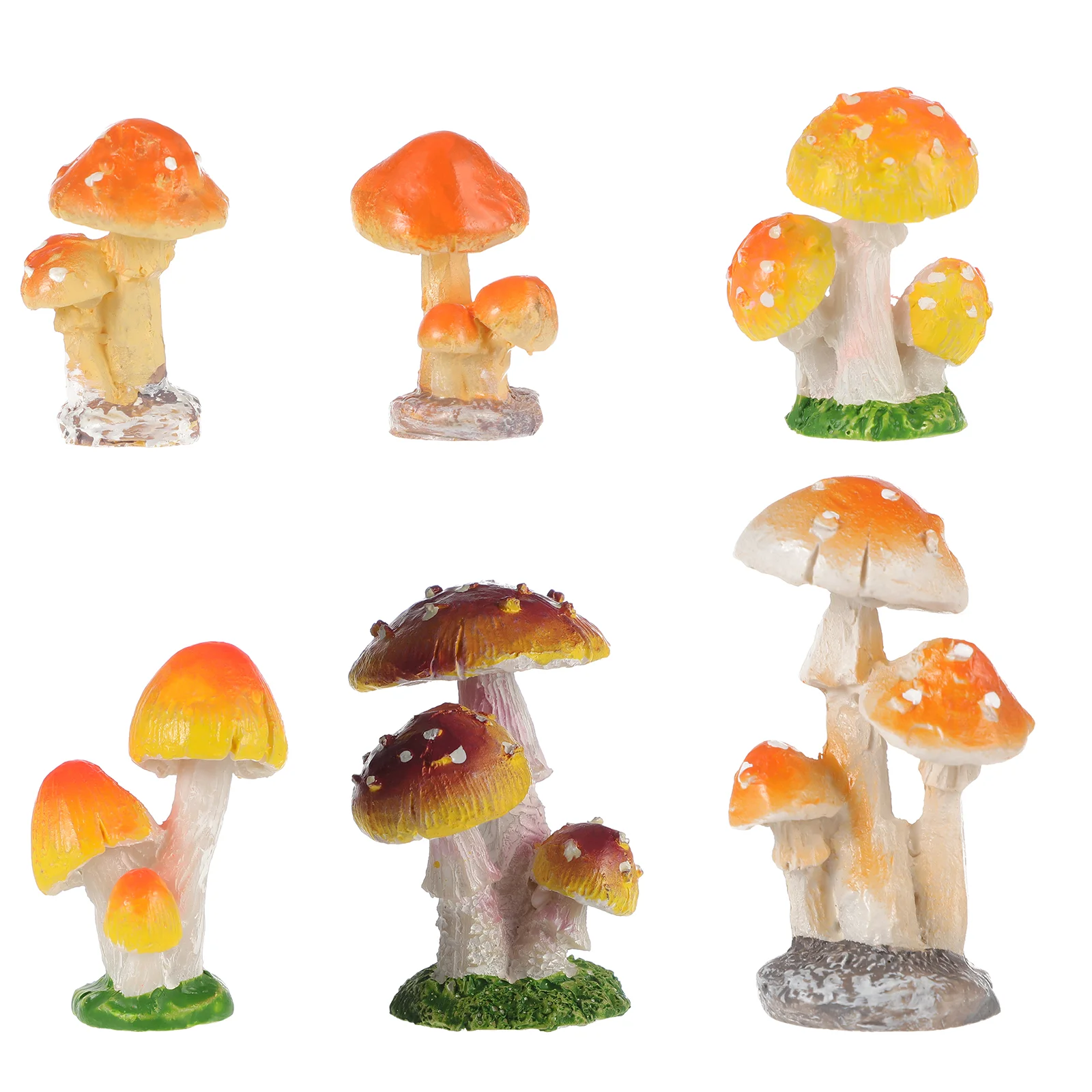 6 Pcs Decoration Cake Container Tiny Mushroom Statue Resin House Ornaments Fairy Figurines
6 Pcs Decoration Cake Container Tiny Mushroom Statue Resin House Ornaments Fairy Figurines