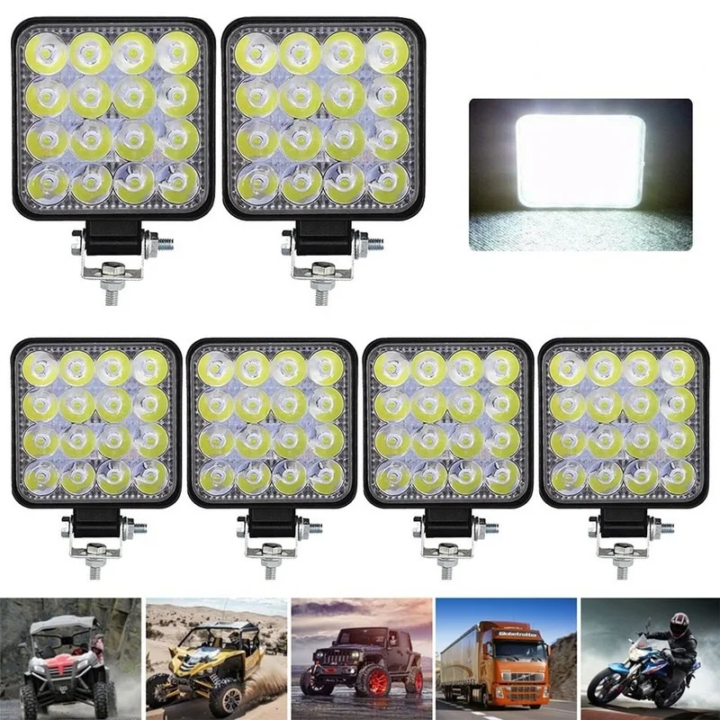 

12V 24V LED Light Bar 42W 48W Mini LED Work Light Off Road Spotlight for Jeep Truck 4X4 Car SUV ATV Barra LED Headlights