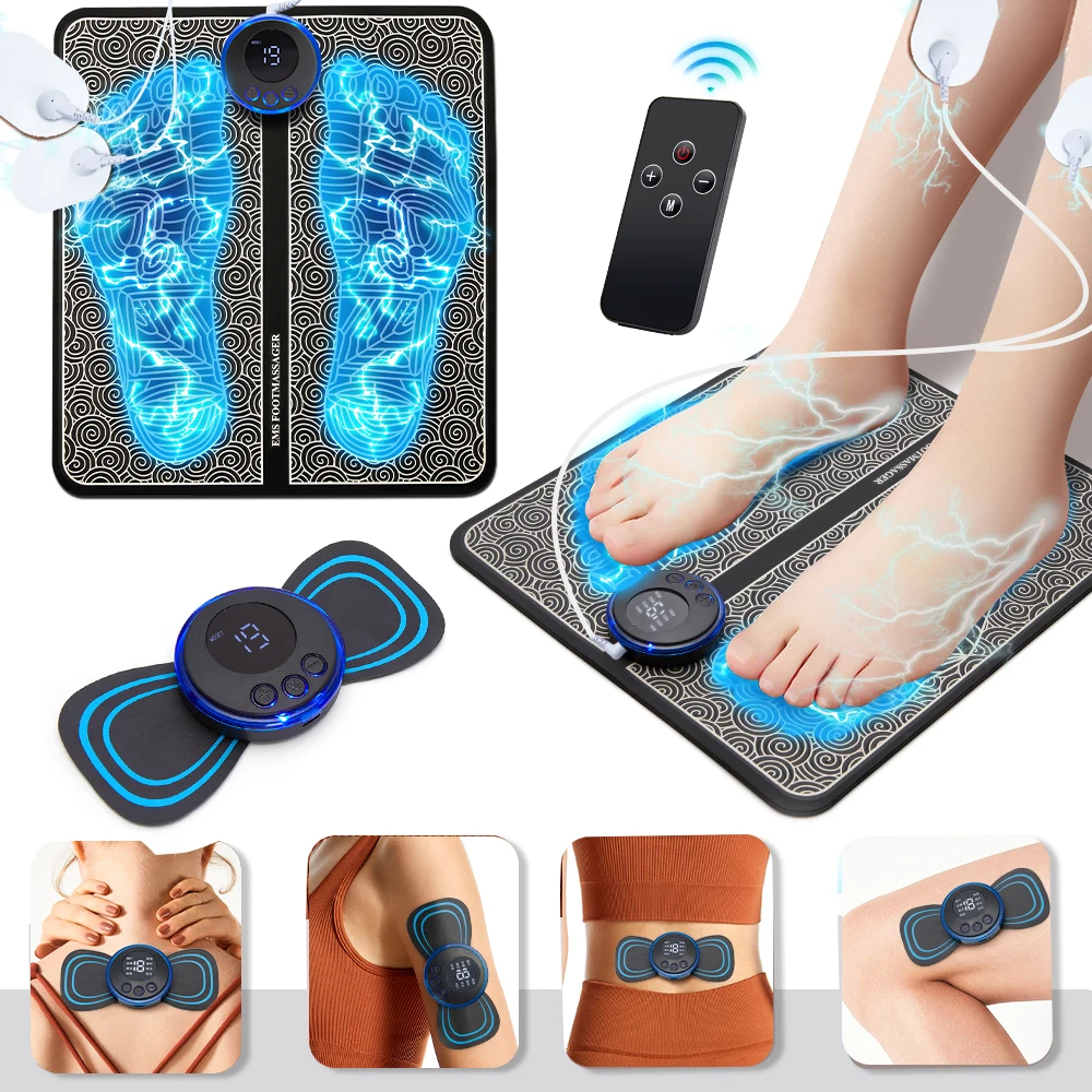 Electric EMS Foot Massager Accessories Pulse Muscle Stimulator Foldable Foot Massage Pad Relief Pain Relax,Support Dropshipping
Electric EMS Foot Massager Accessories Pulse Muscle Stimulator Foldable Foot Massage Pad Relief Pain Relax,Support Dropshipping