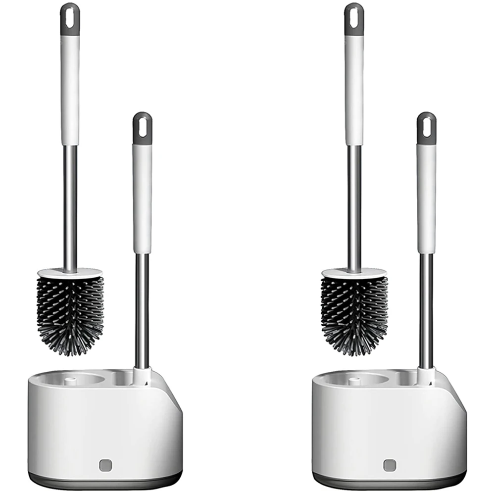 Toilet Brush Silicone 2 Pieces Toilet Brush With Holder 2 In 1 Handle Silicone Toilet Brush Holder With Bristles
Toilet Brush Silicone 2 Pieces Toilet Brush With Holder 2 In 1 Handle Silicone Toilet Brush Holder With Bristles