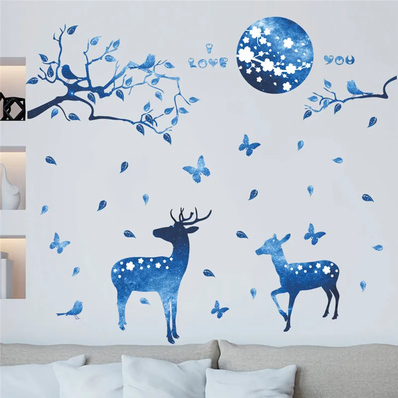 Fantastic Sika Deer Butterfly Wall Art Stickers For Kids Room Bedroom Home Decorations Diy 3d Animal Creative Mural Decal Poster
Fantastic Sika Deer Butterfly Wall Art Stickers For Kids Room Bedroom Home Decorations Diy 3d Animal Creative Mural Decal Poster