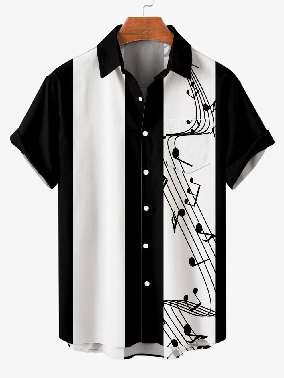 2022 Men's New Summer Musical Note Print Shirt Short Sleeve Beach Casual Shirt
2022 Men's New Summer Musical Note Print Shirt Short Sleeve Beach Casual Shirt