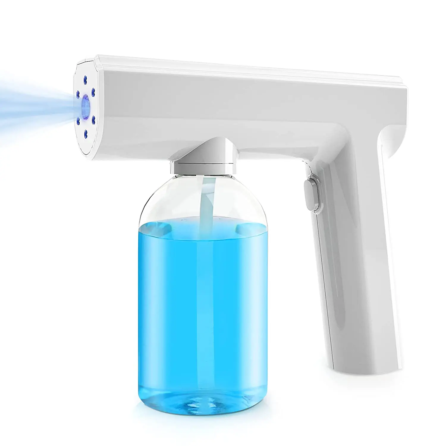 300ML Atomizer Spray Gun Electric Nano Blue Light Steam Wireless Fogger Disinfection Mist Spray Atomization Sanitizer Machine
300ML Atomizer Spray Gun Electric Nano Blue Light Steam Wireless Fogger Disinfection Mist Spray Atomization Sanitizer Machine