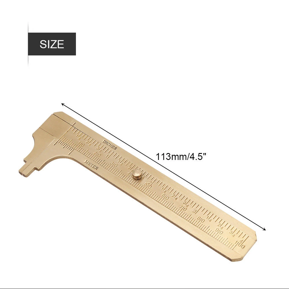 2 Pcs Brass Scale Ruler 80/100mm Sliding Gauge Vernier Caliper Ruler For Jeweler Supplies Craft Measuring Hand Manual Tools
2 Pcs Brass Scale Ruler 80/100mm Sliding Gauge Vernier Caliper Ruler For Jeweler Supplies Craft Measuring Hand Manual Tools