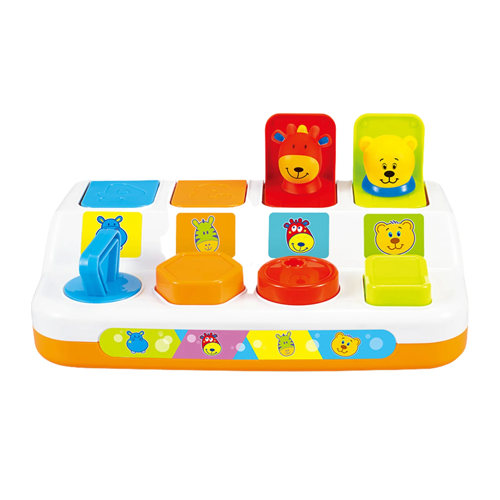 Interactive PopUp Animal Toys Button Box Baby Intelligence Push Doll Toys Colors Recognizing Animals Learning Game For Toddlers
Interactive PopUp Animal Toys Button Box Baby Intelligence Push Doll Toys Colors Recognizing Animals Learning Game For Toddlers