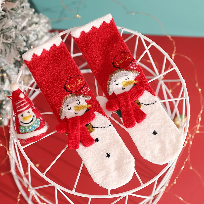 Autumn and Winter Children's Christmas Socks Coral Velvet Thickening Parent-child Socks In Tube Cartoon Accessories Warm Socks
Autumn and Winter Children's Christmas Socks Coral Velvet Thickening Parent-child Socks In Tube Cartoon Accessories Warm Socks