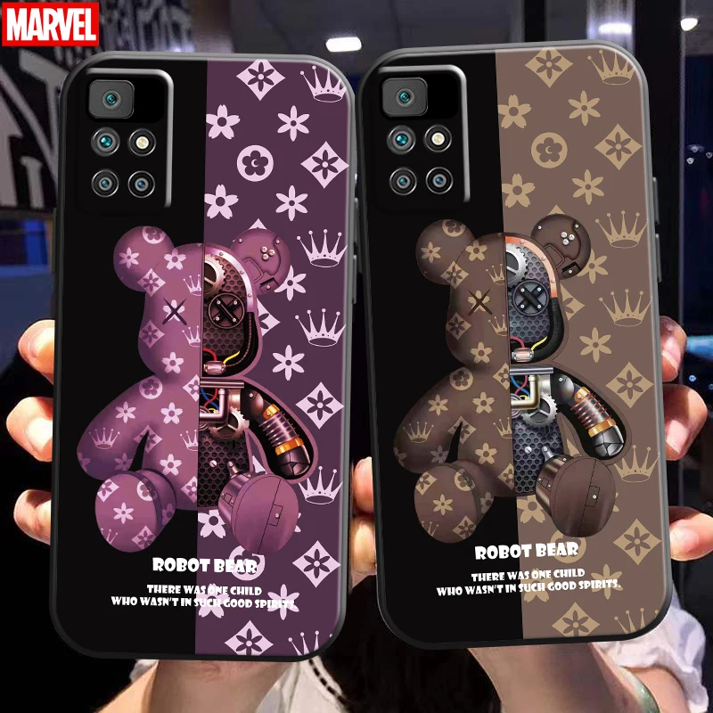 Luxury Fashion Bear Phone Case 6.5 Inch For Xiaomi Redmi 10 Soft Carcasa Liquid Silicon Coque Black Silicone Cover Funda
Luxury Fashion Bear Phone Case 6.5 Inch For Xiaomi Redmi 10 Soft Carcasa Liquid Silicon Coque Black Silicone Cover Funda