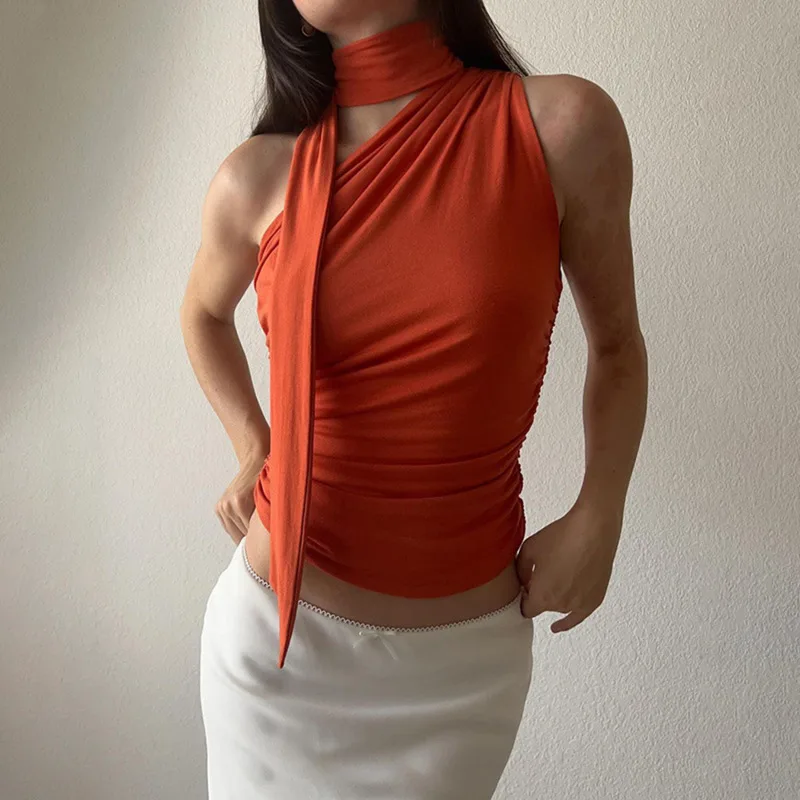 Backless Sexy Off Shoulder Halter Tank Tops Women Vintage Sleeveless Crop Top Y2K Clothes Club Female Casual Summer 2023
Backless Sexy Off Shoulder Halter Tank Tops Women Vintage Sleeveless Crop Top Y2K Clothes Club Female Casual Summer 2023
