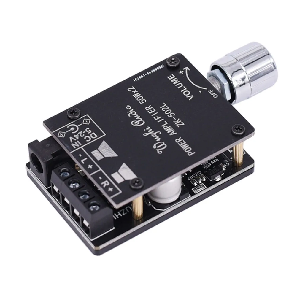 ZK-502L 2x50W Mini Dual Channel Speaker Digital Power Amplifier Board Wireless Audio Stereo Bluetooth-compatible 5.0 Amp
ZK-502L 2x50W Mini Dual Channel Speaker Digital Power Amplifier Board Wireless Audio Stereo Bluetooth-compatible 5.0 Amp