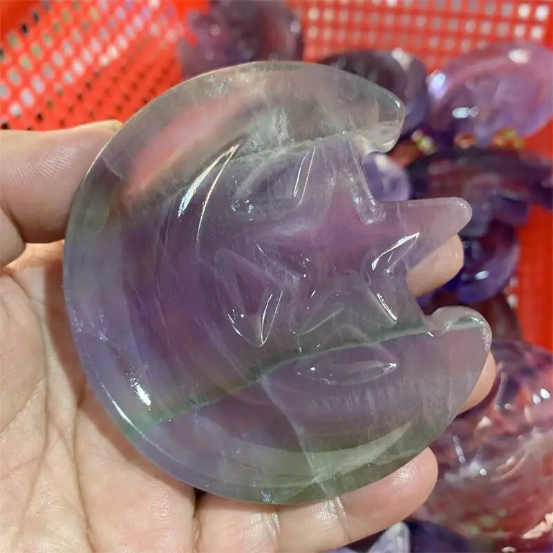 1 шт., чаша из натурального флуорита, звезда и луна, искусственный кристалл, фэншуй, Кварцевая минеральная чакра для украшения дома
1 шт., чаша из натурального флуорита, звезда и луна, искусственный кристалл, фэншуй, Кварцевая минеральная чакра для украшения дома