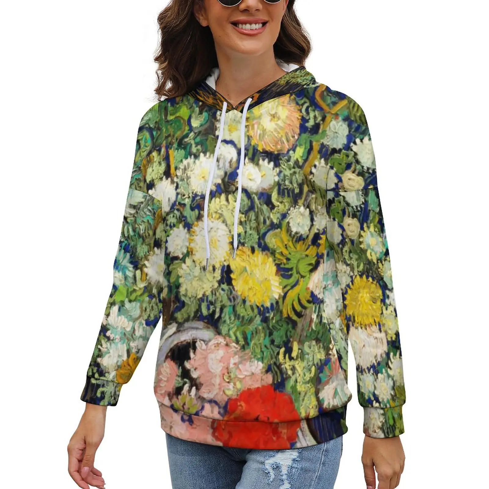 Vincent Van Gogh Hoodies Bouquet of Flowers Simple Oversized Hoodie Woman Long Sleeve Cool Graphic Sweatshirts 
Vincent Van Gogh Hoodies Bouquet of Flowers Simple Oversized Hoodie Woman Long Sleeve Cool Graphic Sweatshirts