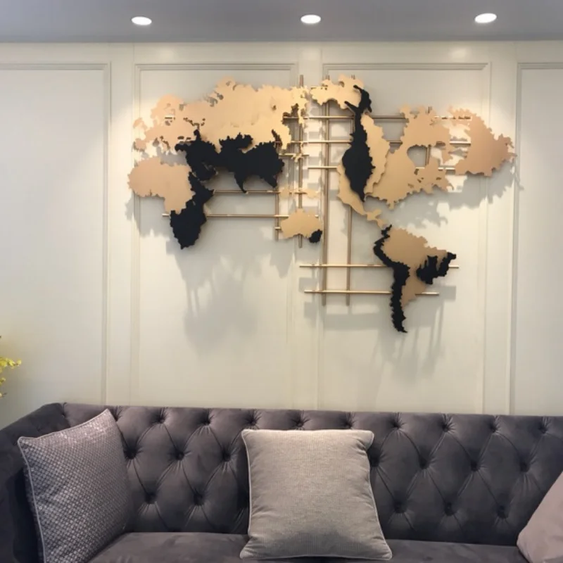Model Room Soft Decoration Creative American European World Map Metal Wall Decoration Wall Hanging Jewelry
Model Room Soft Decoration Creative American European World Map Metal Wall Decoration Wall Hanging Jewelry