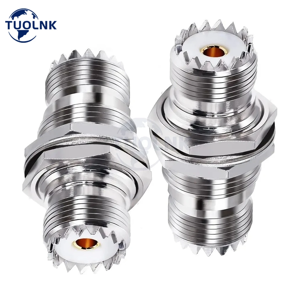 SO239 UHF Female 4 Hole Chassis Mount Connector Flange Panel UHF RF Coax Adapter UHF Female to Female Nut
SO239 UHF Female 4 Hole Chassis Mount Connector Flange Panel UHF RF Coax Adapter UHF Female to Female Nut