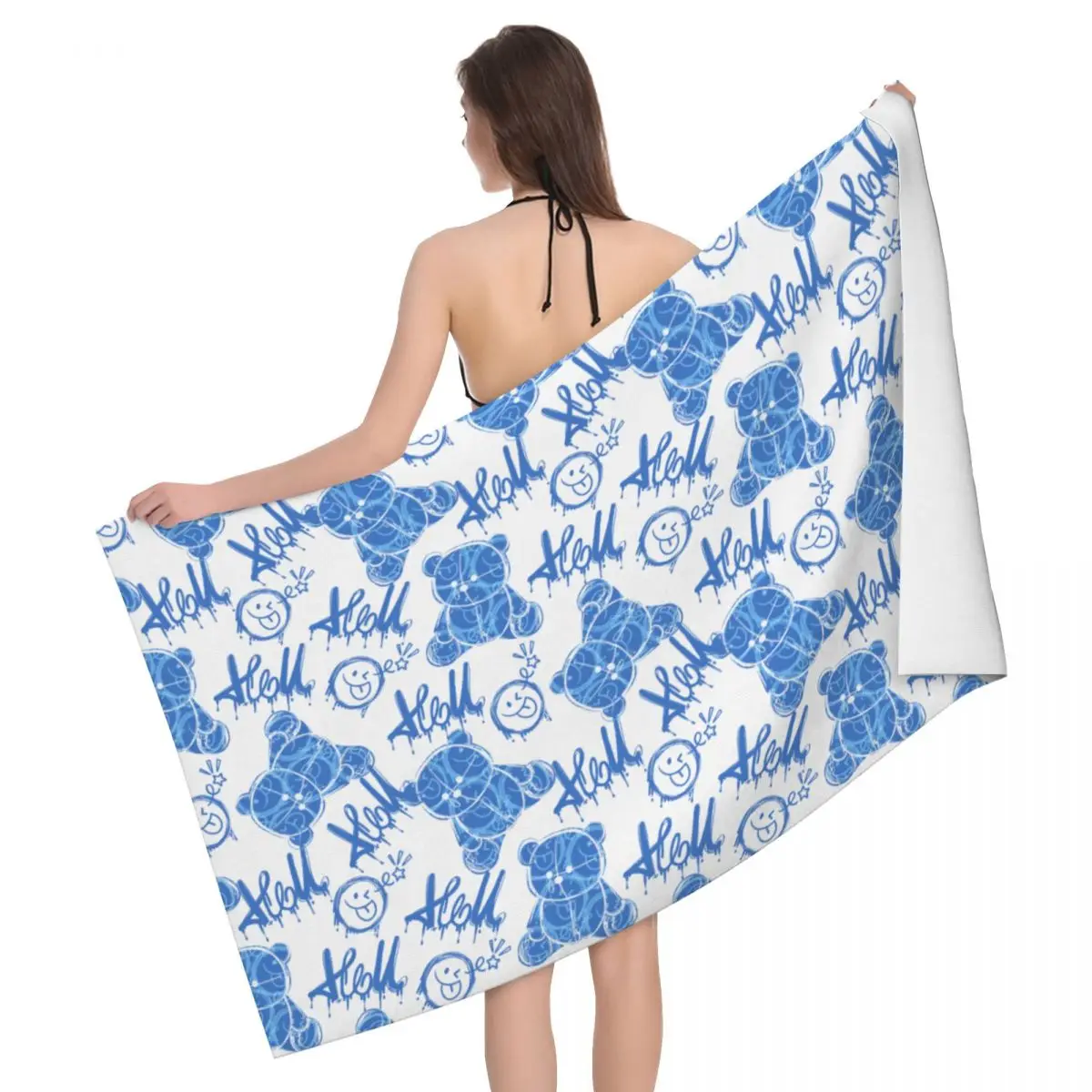 Bear Graffiti Pattern Beach Towels Pool Towels Large Sand Free Microfiber Beach Towels, Quick Dry Lightweight Bath Swim Towels
Bear Graffiti Pattern Beach Towels Pool Towels Large Sand Free Microfiber Beach Towels, Quick Dry Lightweight Bath Swim Towels