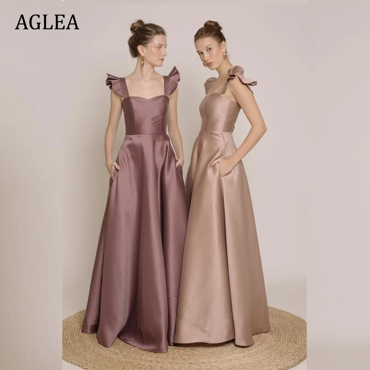 Женские вечерние платья с оборками AGLEA, элегантные квадратные трапециевидные платья в пол для выпускного вечера
Женские вечерние платья с оборками AGLEA, элегантные квадратные трапециевидные платья в пол для выпускного вечера