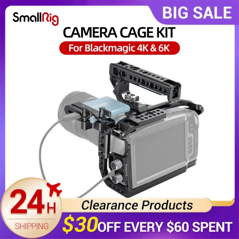 SmallRig Dsrl Camera Cage Rig And Top Handle Kit For Blackmagic 4K & 6K Camera Accessories 3130
SmallRig Dsrl Camera Cage Rig And Top Handle Kit For Blackmagic 4K & 6K Camera Accessories 3130