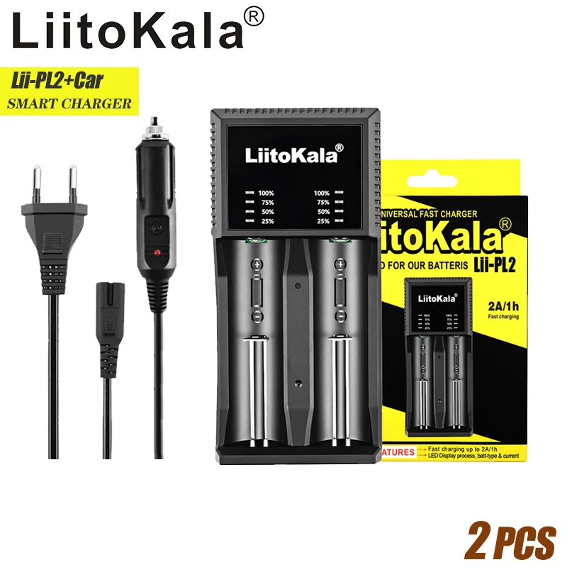 Зарядное устройство LiitoKala для аккумуляторов 3,7/1,2/18650/26650/21700/16340/14500/10440/18500/18350, 2 шт.
Зарядное устройство LiitoKala для аккумуляторов 3,7/1,2/18650/26650/21700/16340/14500/10440/18500/18350, 2 шт.